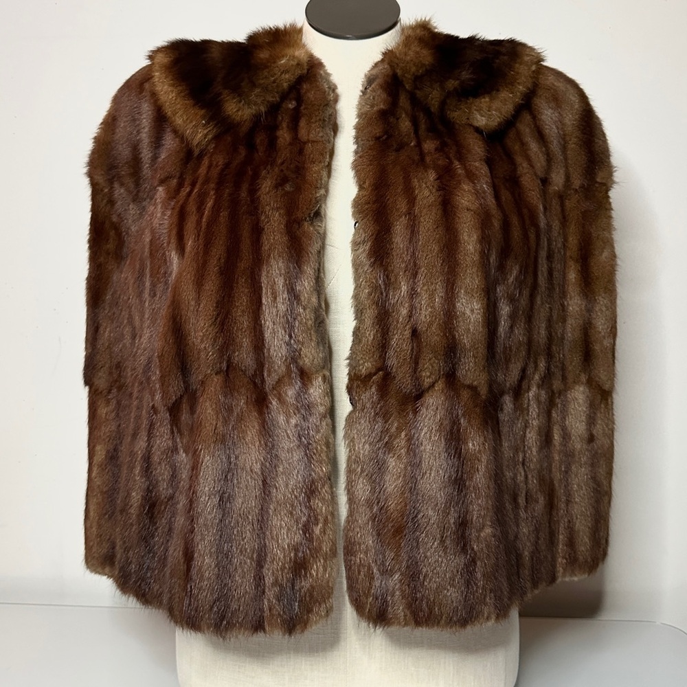 Vintage Mink Cape Frothingham Stole One Size